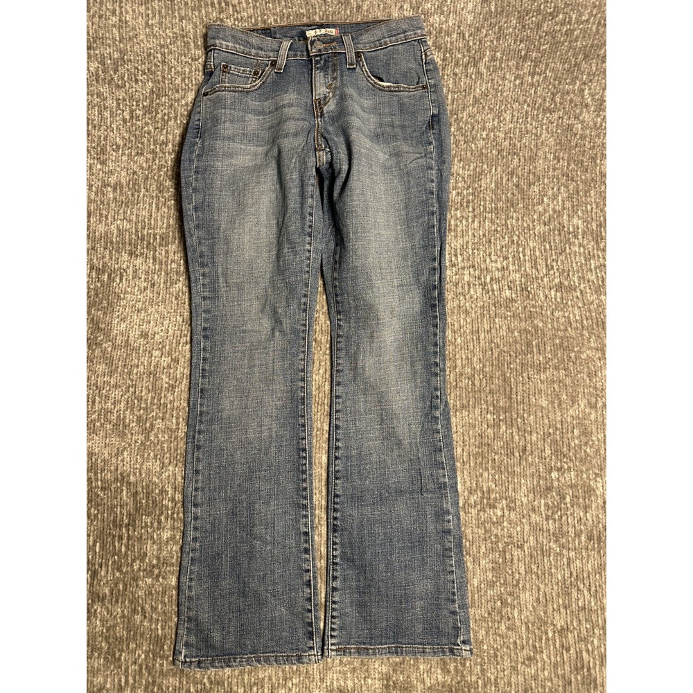 Levi's 518 Superlow Jeans Womens 29x32 Blue Bootcut Low Rise Y2K Stretch Denim